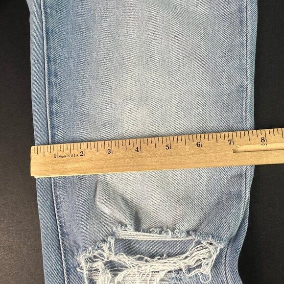 Rolla's Jean Women's 25x26* Dusters Boot Cut Light Blue Distressed Denim Tag 25 - Picture 13 of 16